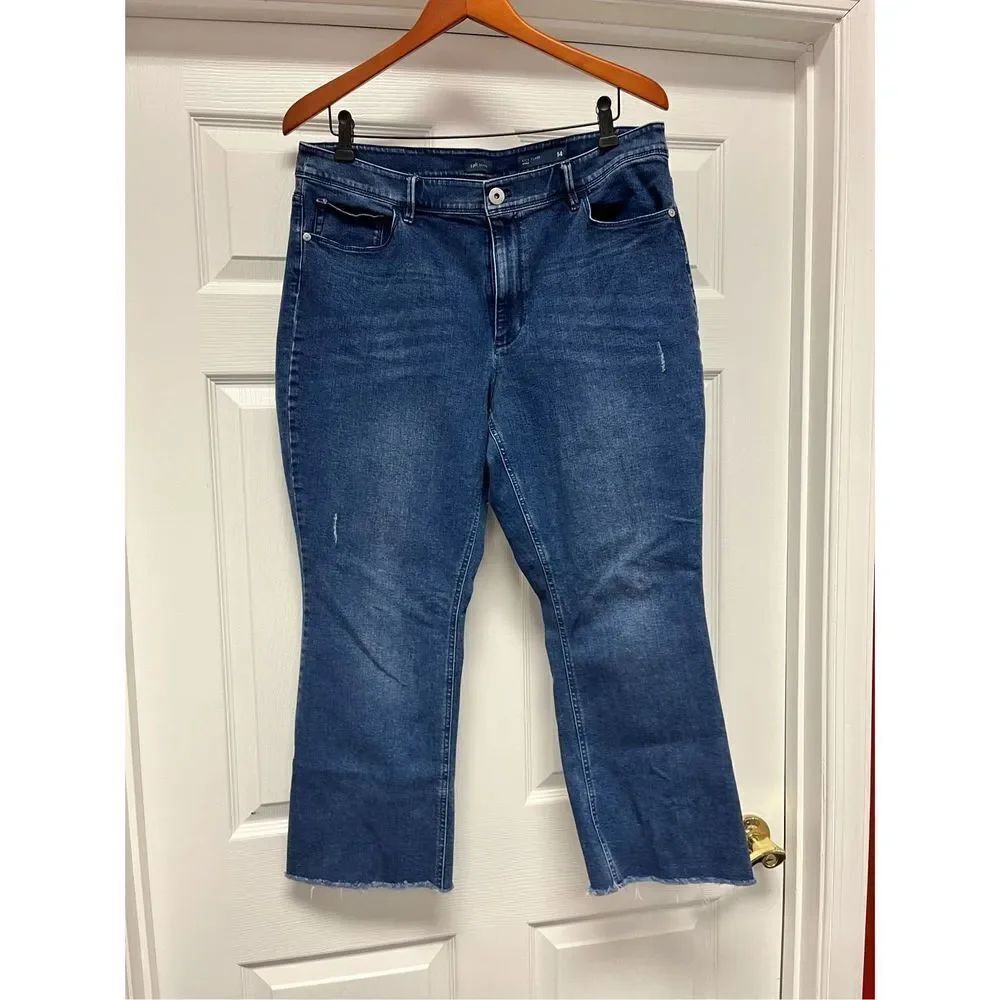 J. Jill Kick-Flare Ankle Jeans sz 14 EUC